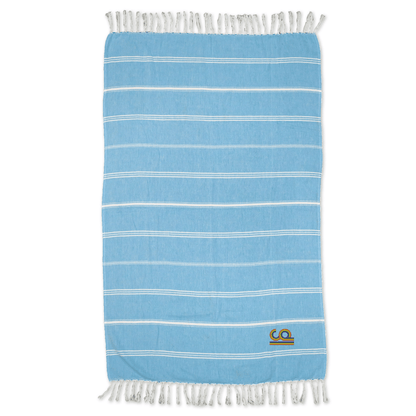 Threadfellows Curated Collection Accessories 39" x 70" / Coastal Blue Peshtemal Beach Towel - 39" x 70"