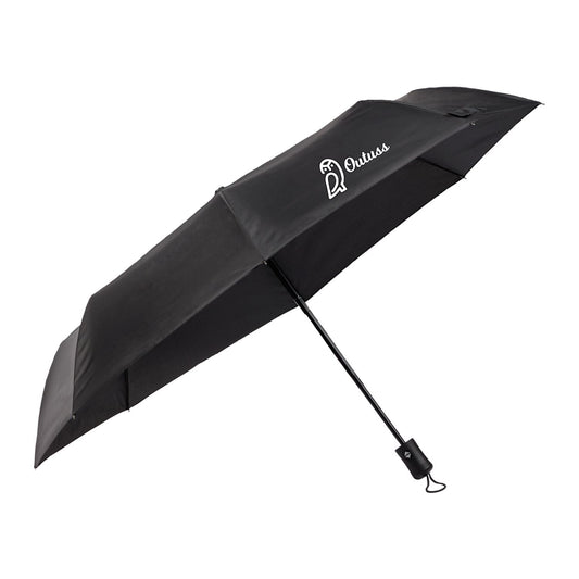 Threadfellows Curated Collection Accessories 42" / Black Weather Station Auto Open/Close Folding Umbrella 42"