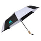 Threadfellows Curated Collection Accessories 42" / Black/White Recycled Folding Auto Open Umbrella 42"