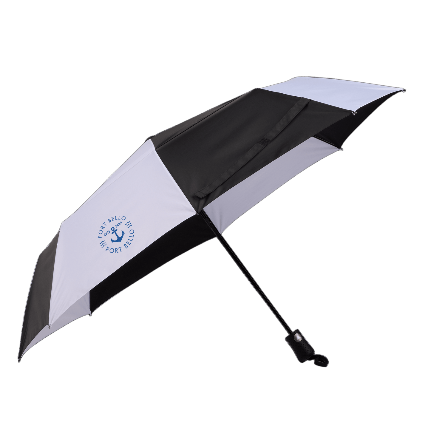 Threadfellows Curated Collection Accessories 46" / Black/White Recycled Auto Open Umbrella 46"