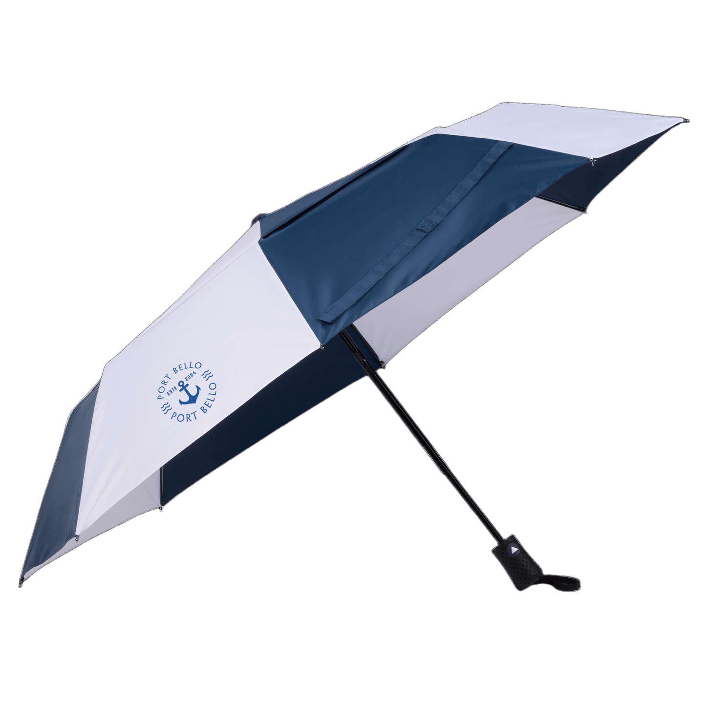 Threadfellows Curated Collection Accessories 46" / Navy/White Recycled Auto Open Umbrella 46"