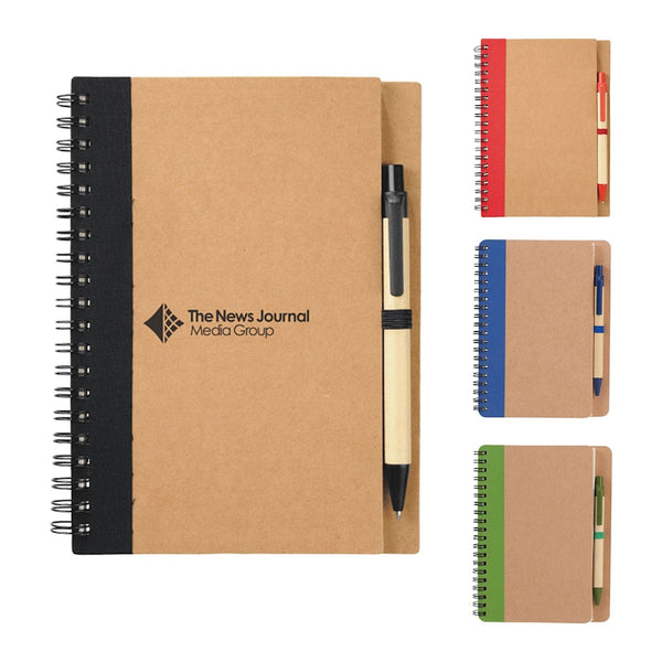 Threadfellows Curated Collection Accessories 5" x 7" Eco Spiral Notebook with Pen