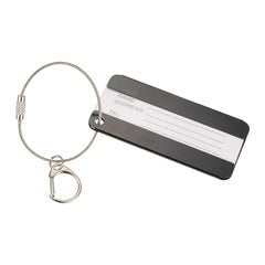 Threadfellows Curated Collection Accessories Black Aluminum Identification Tag