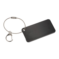 Threadfellows Curated Collection Accessories Black Aluminum Identification Tag