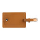 Threadfellows Curated Collection Accessories Brown Pineapple Leather Luggage Tag