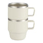 Threadfellows Curated Collection Accessories Doppio Stackable Recycled Mug Set 6oz