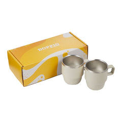 Threadfellows Curated Collection Accessories Doppio Stackable Recycled Mug Set 6oz