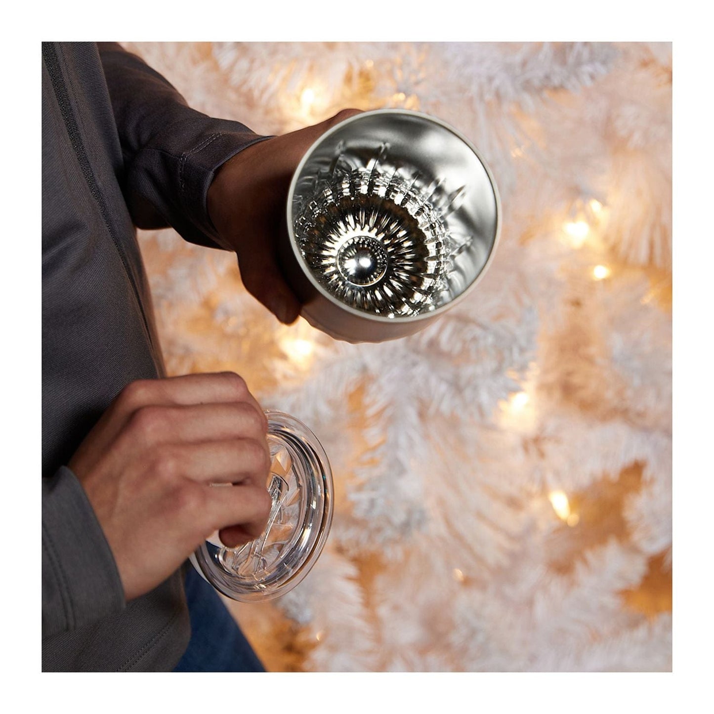 Threadfellows Curated Collection Accessories Elite Geometry Recycled Stainless Tumbler 16oz