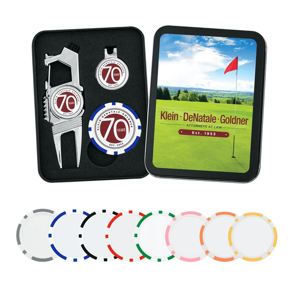 Threadfellows Curated Collection Accessories Golf-N-Brew Divot Tool Set w/Poker Chip