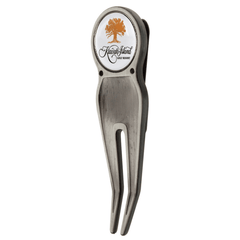 Threadfellows Curated Collection Accessories One Size / Antique Nickel Golf Divot Tool w/ Belt Clip & Ball Marker