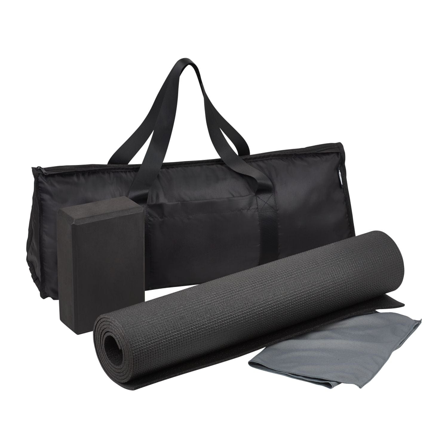 Threadfellows Curated Collection Accessories One Size / Black Beginner Yoga 3-Piece Set