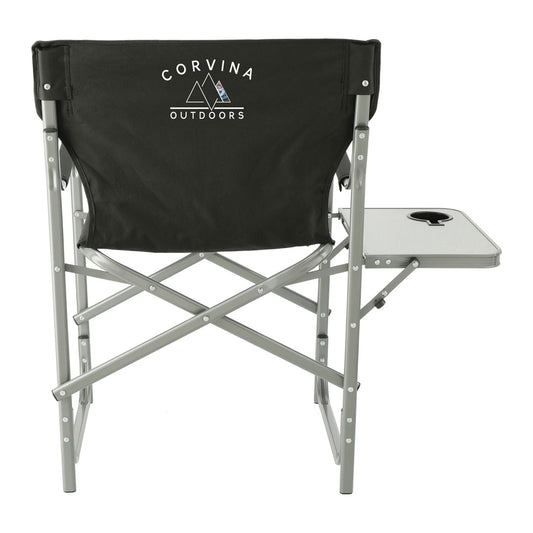 Threadfellows Curated Collection Accessories One Size / Black Director's Chair (300lb Capacity) with Side Table