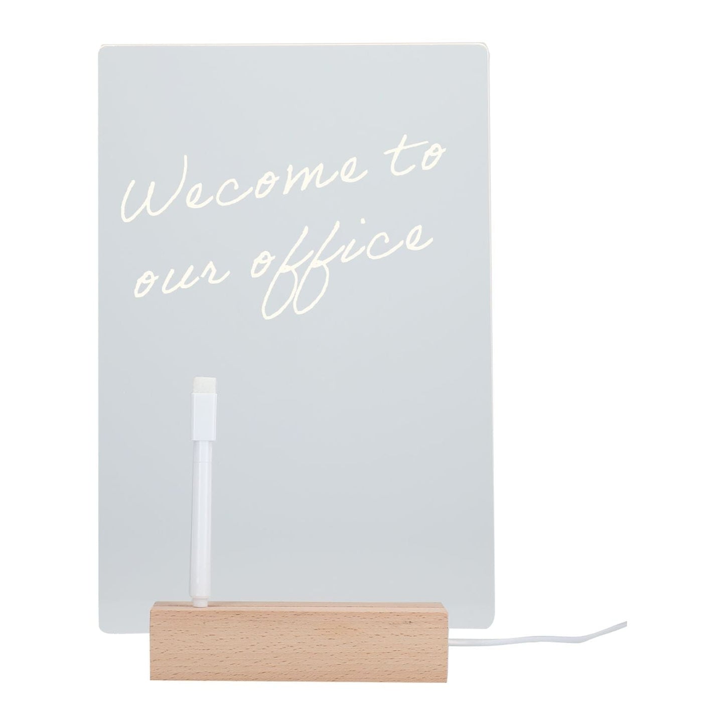Threadfellows Curated Collection Accessories One Size / Clear Note Brite Light-Up Acrylic Dry Erase Board