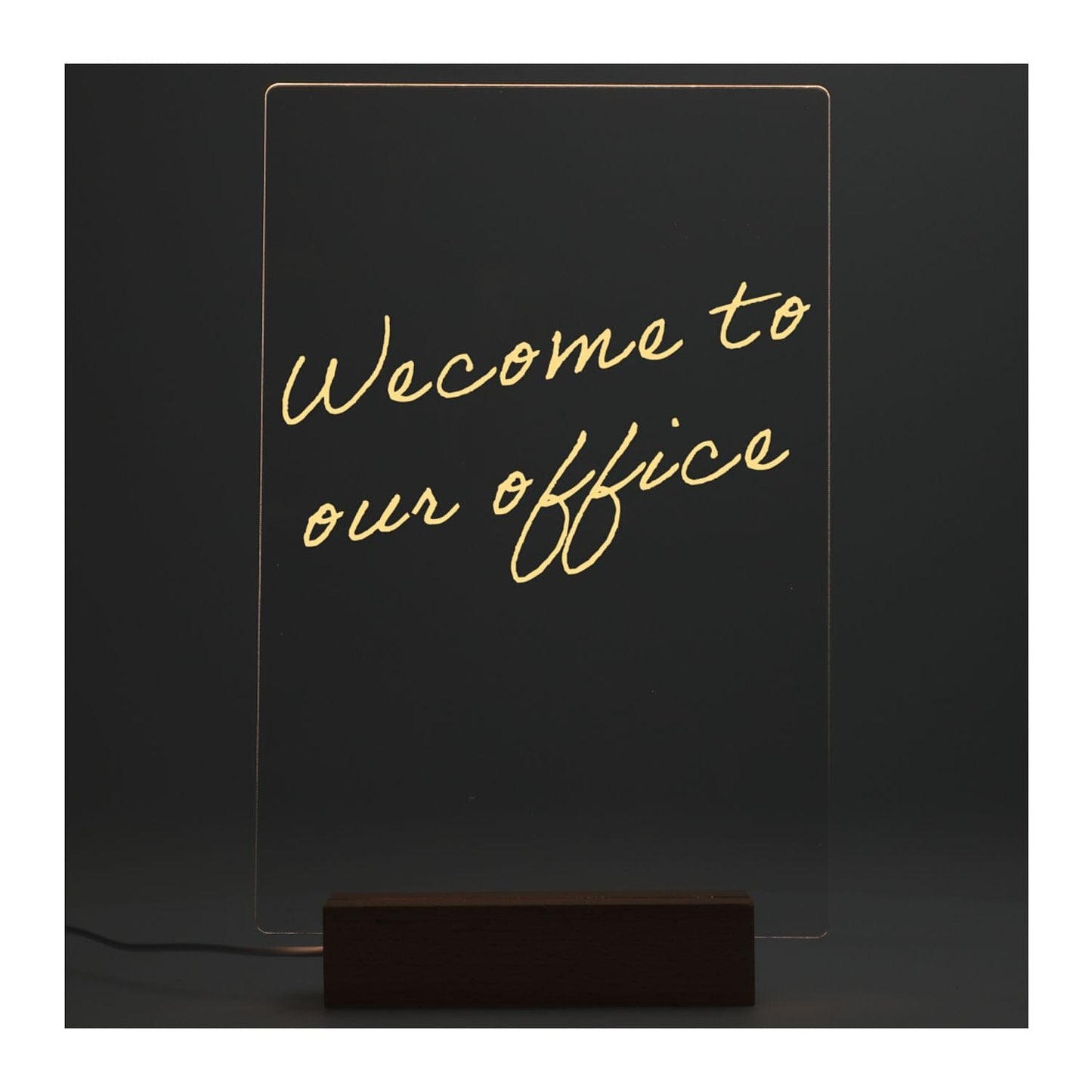 Threadfellows Curated Collection Accessories One Size / Clear Note Brite Light-Up Acrylic Dry Erase Board