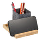 Threadfellows Curated Collection Accessories One Size / Natural/Grey Recycled Felt & Bamboo Pen Holder