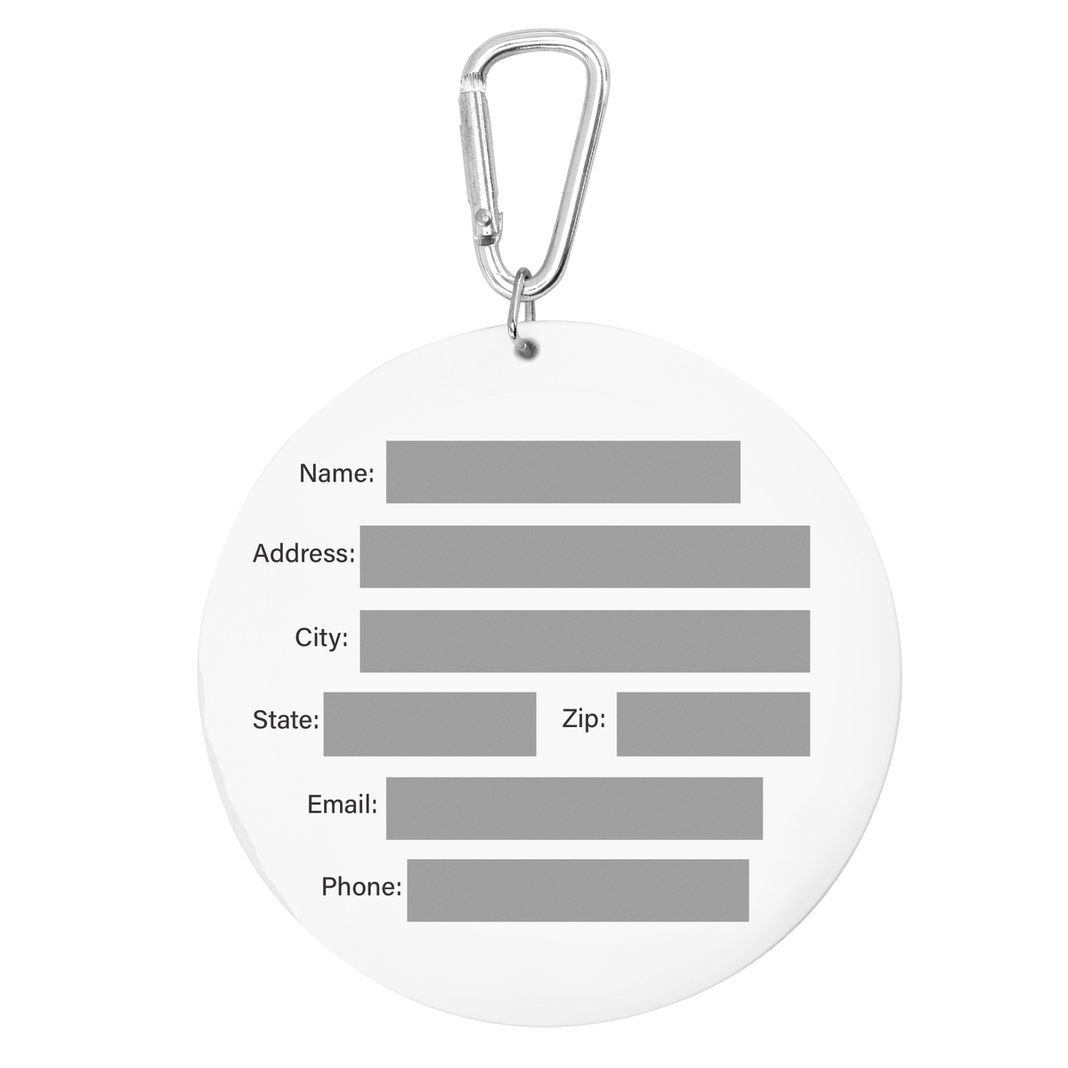 Threadfellows Curated Collection Accessories One Size / White PVC Golf Putt Target Bag Tag