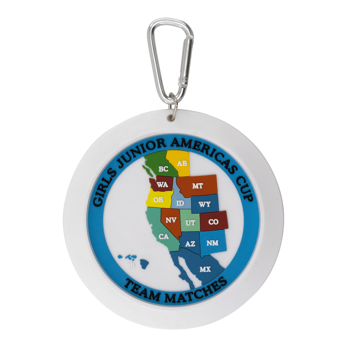 Threadfellows Curated Collection Accessories One Size / White PVC Golf Putt Target Bag Tag