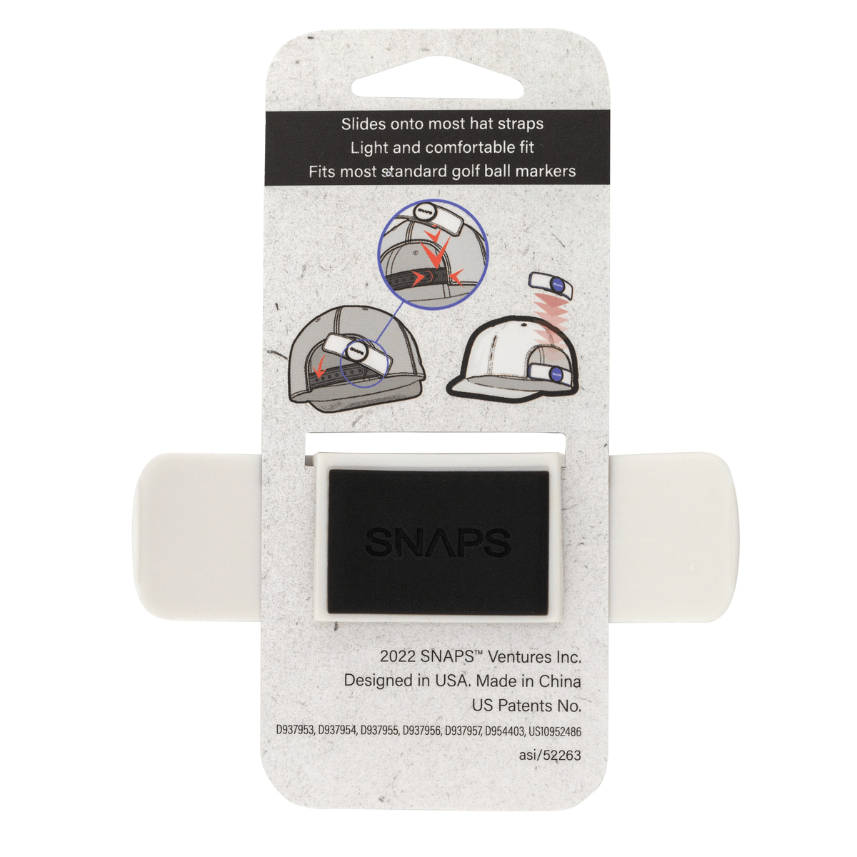 Threadfellows Curated Collection Accessories Snaps - Golf Hat Strap Clip