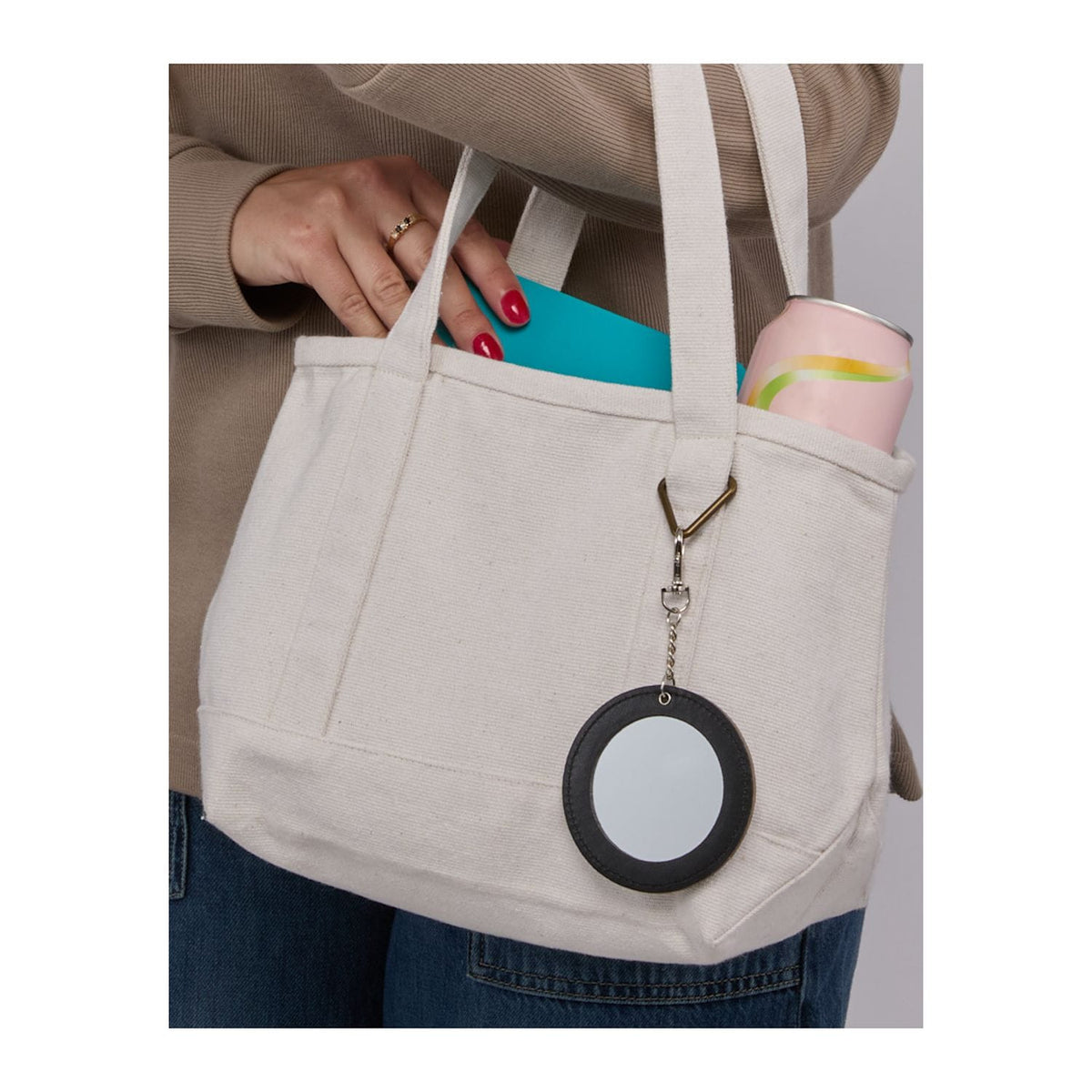 Threadfellows Curated Collection Bags One Size / Clear Travel Mirror Bag Charm