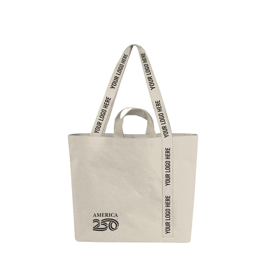 Threadfellows Curated Collection Bags One Size / Natural America250™ Recycled Mono-Strap Canvas Tote Bag