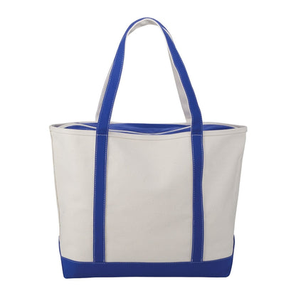 Threadfellows Curated Collection Bags One Size / Royal Baltic 24oz Cotton Canvas Tall Zippered Boat Tote