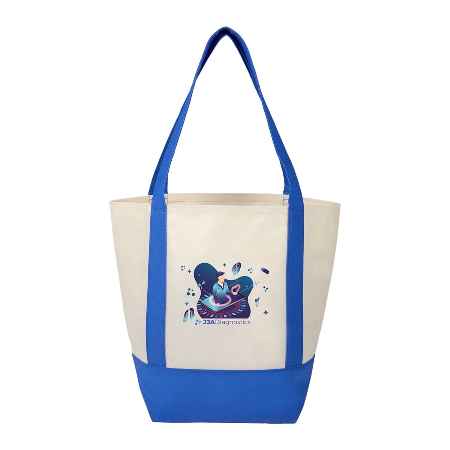 Threadfellows Curated Collection Bags One Size / Royal Blue Lighthouse Mini Non-Woven Tote