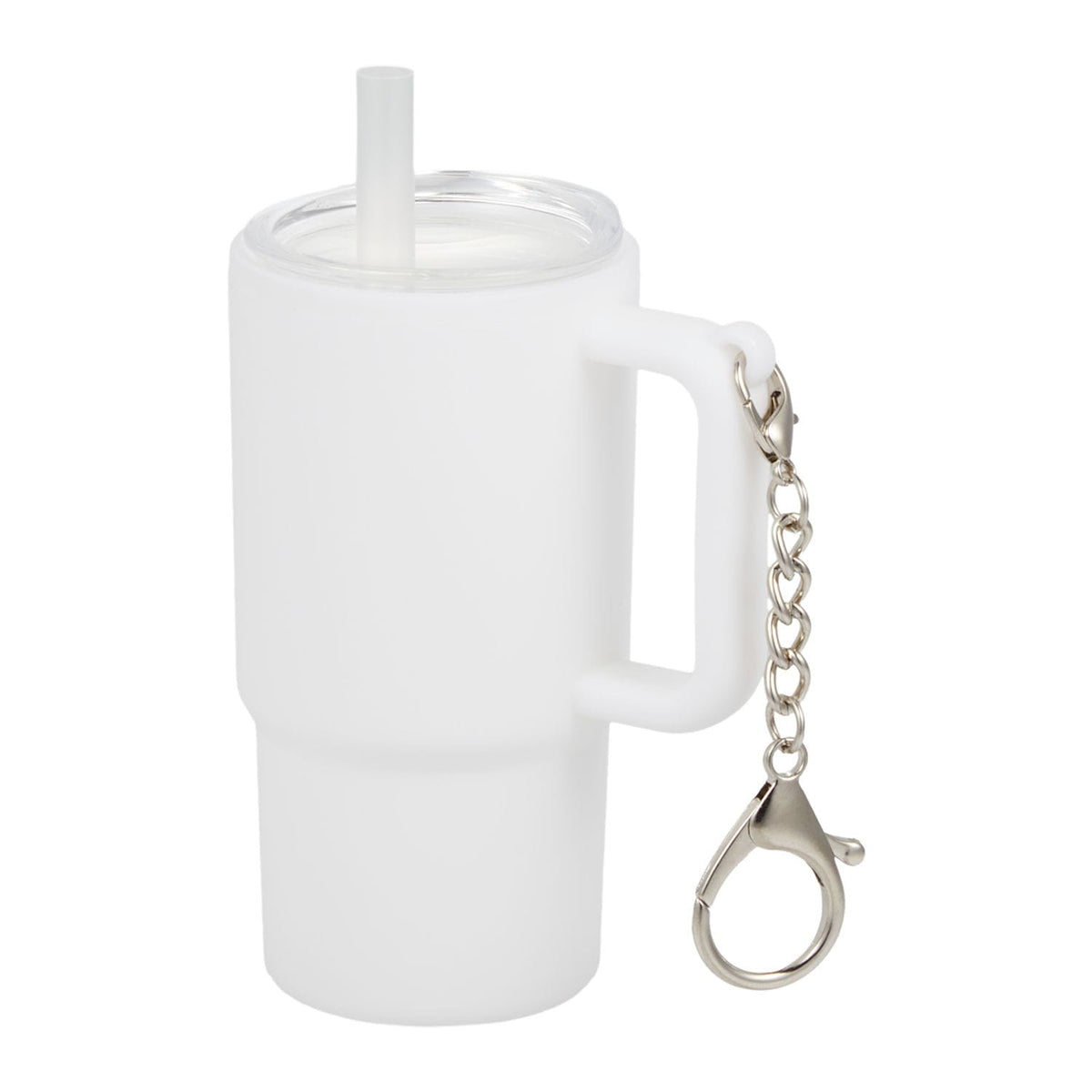 Threadfellows Curated Collection Bags One Size / White Mini 4oz Keychain Straw Tumbler