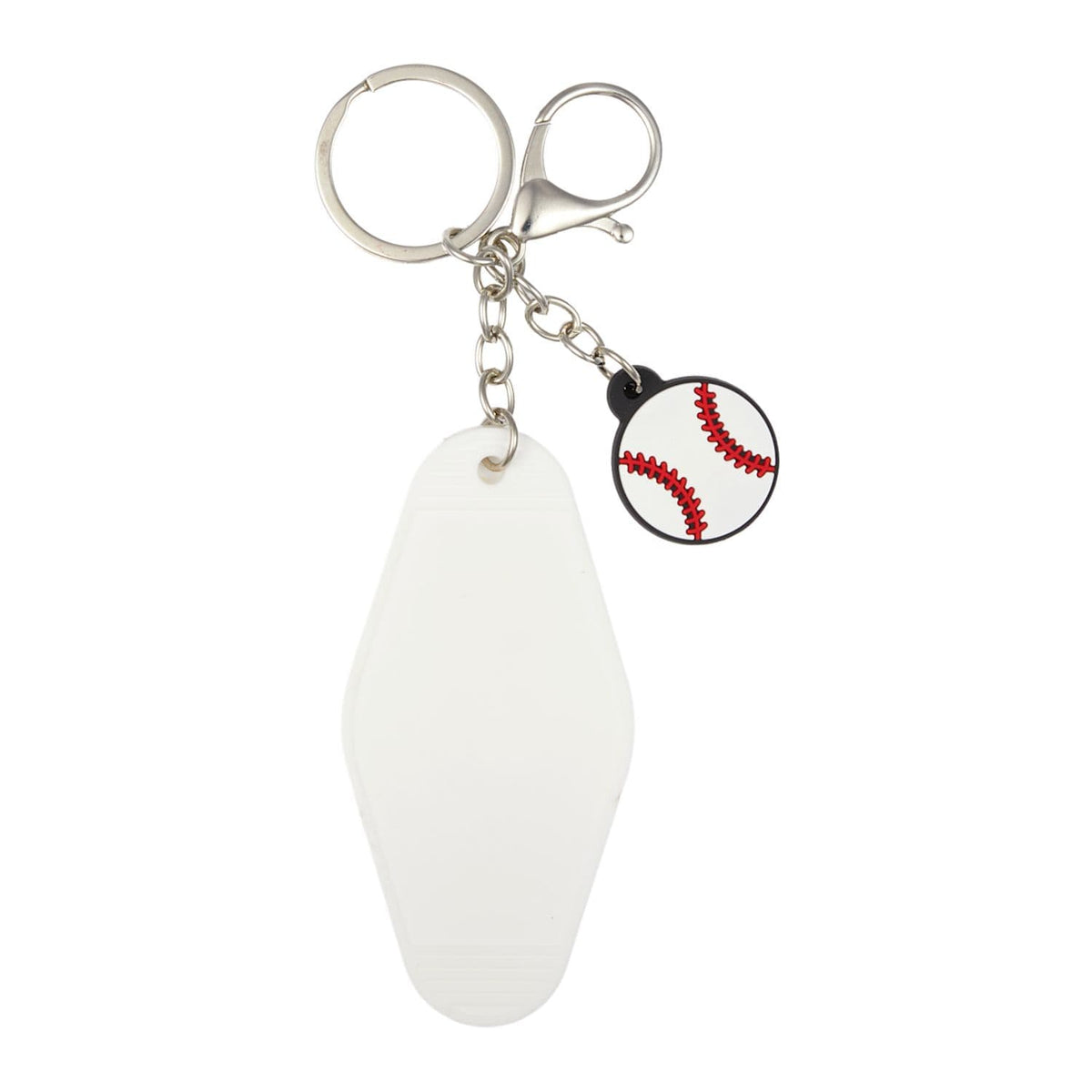 Threadfellows Curated Collection Bags One Size / White Retro Baseball Motel Keychain