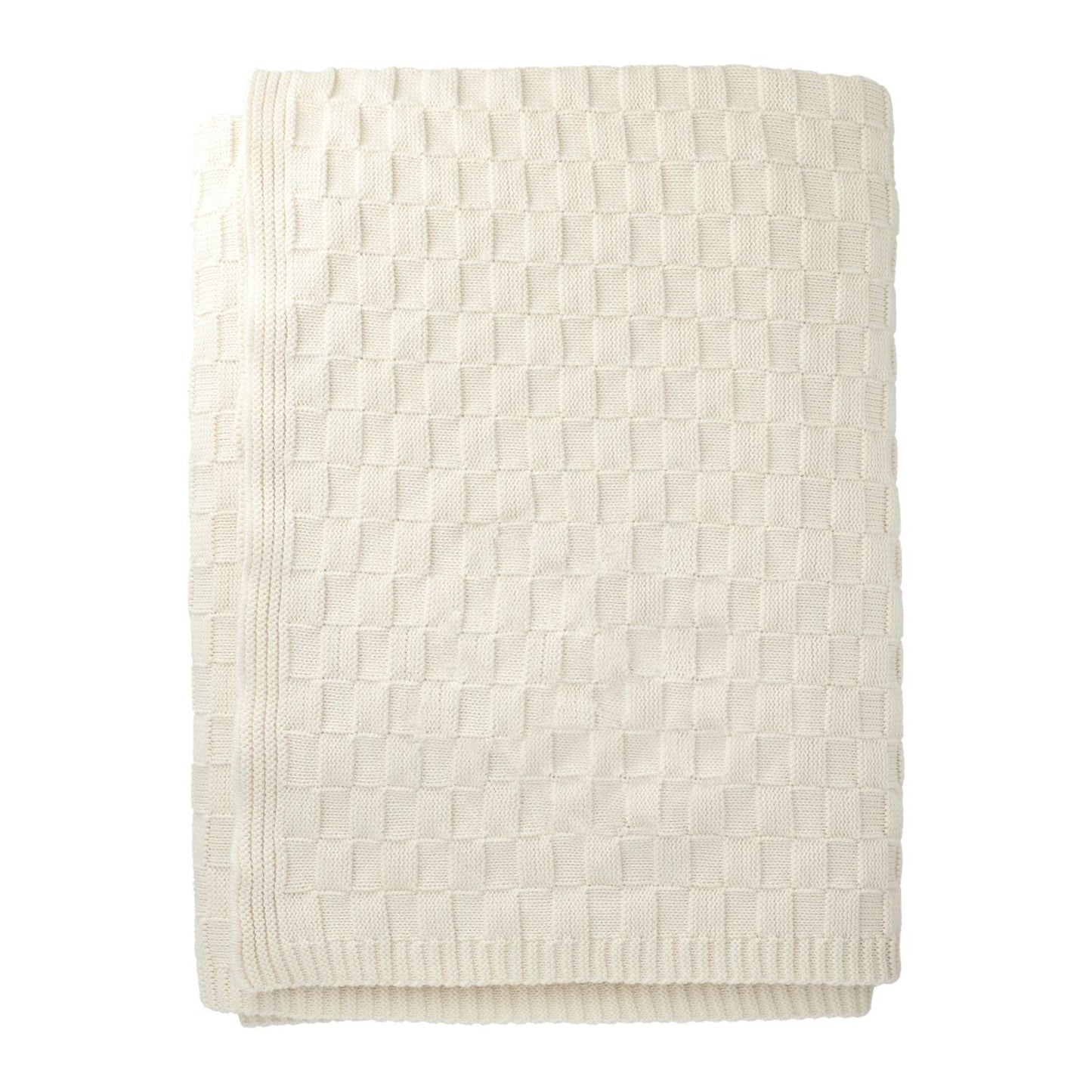 Threadfellows Curated Collection Blankets & Towels One Size / Natural Made*Here New York Basketweave Cotton Blanket