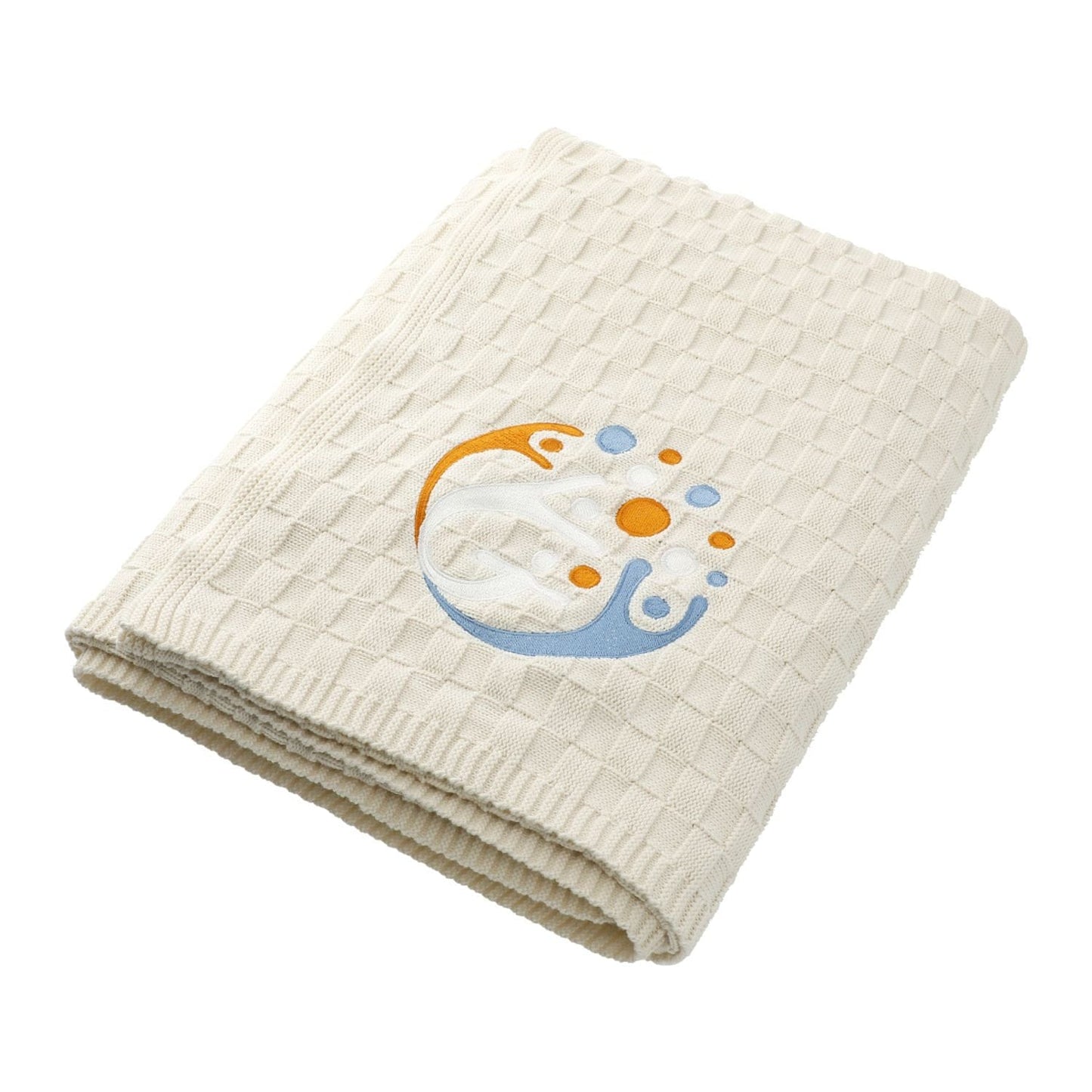 Threadfellows Curated Collection Blankets & Towels One Size / Natural Made*Here New York Basketweave Cotton Blanket