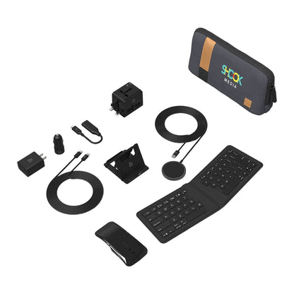 Threadfellows Curated Collection Electronics One Size / Grey Zagg Desktop Essentials 10-Piece Travel Kit