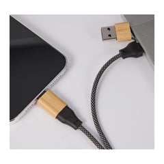 Threadfellows Curated Collection Electronics One Size / Natural FSC® 100% Bamboo 5-in-1 100W Laptop Charging Cable