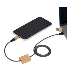 Threadfellows Curated Collection Electronics One Size / Natural FSC® 100% Bamboo 5-in-1 100W Laptop Charging Cable