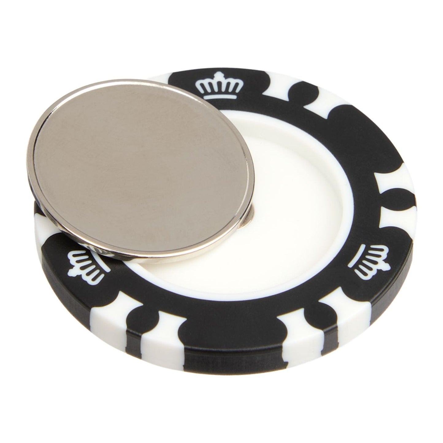 Threadfellows Curated Collection Golf Accessories One Size / Black Recycled Poker Chip w/ Metal Ball Marker