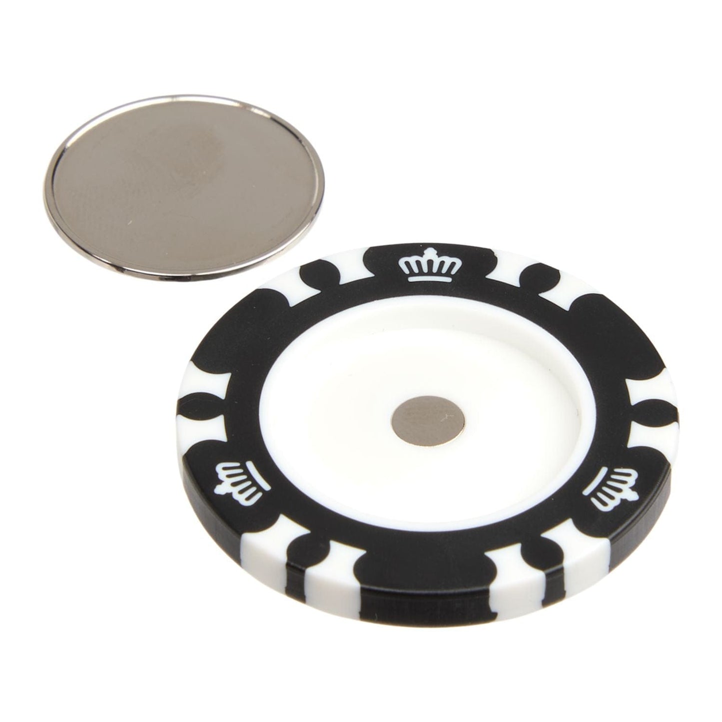 Threadfellows Curated Collection Golf Accessories One Size / Black Recycled Poker Chip w/ Metal Ball Marker