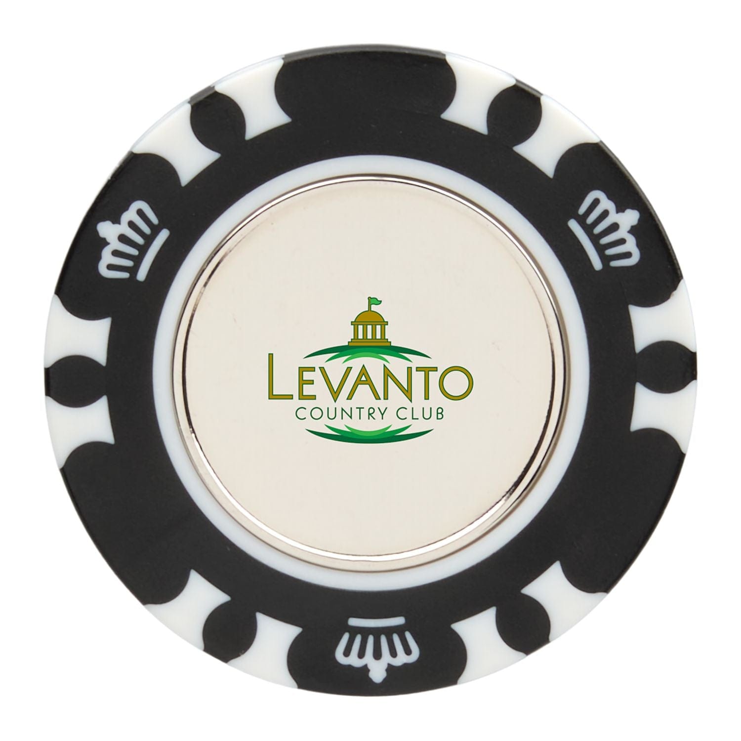 Threadfellows Curated Collection Golf Accessories One Size / Black Recycled Poker Chip w/ Metal Ball Marker