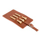 Threadfellows Curated Collection Golf Accessories One Size / Brown Golf Bag Tag and Tee Set