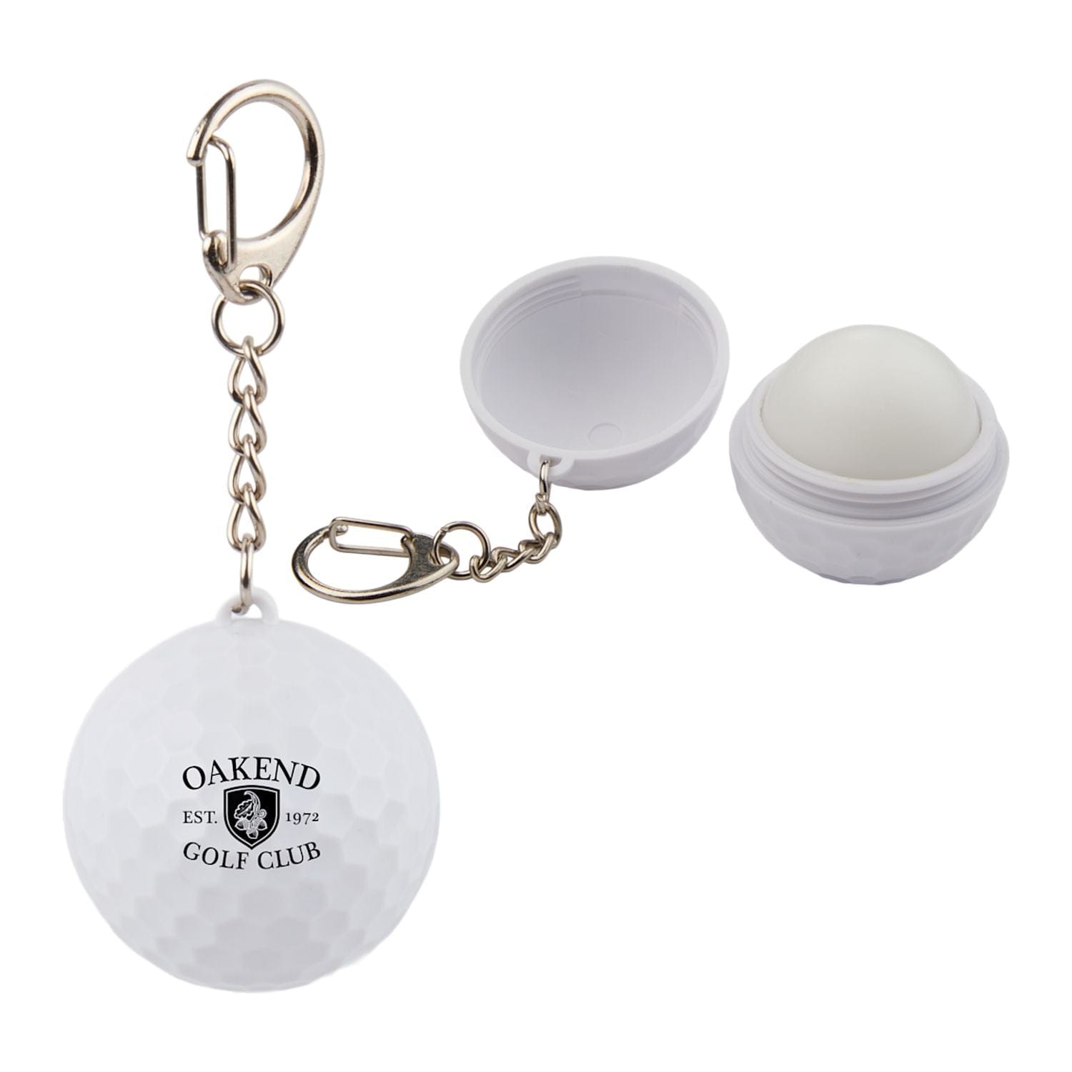 Threadfellows Curated Collection Golf Accessories One Size / White Golf Ball SPF15 Lip Balm Keychain