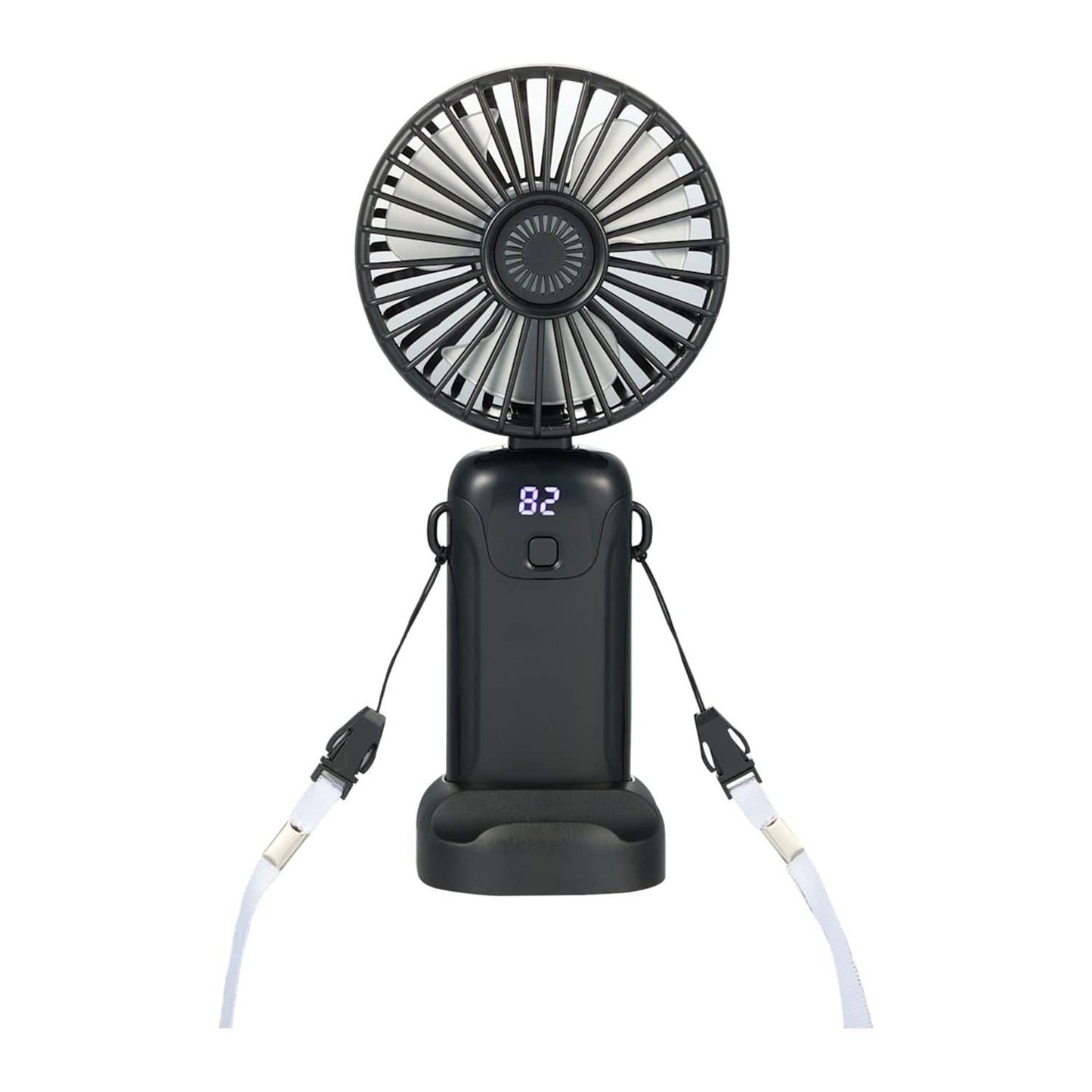 Threadfellows Curated Collection Health & Wellness One Size / Black Rechargeable Personal LED Fan