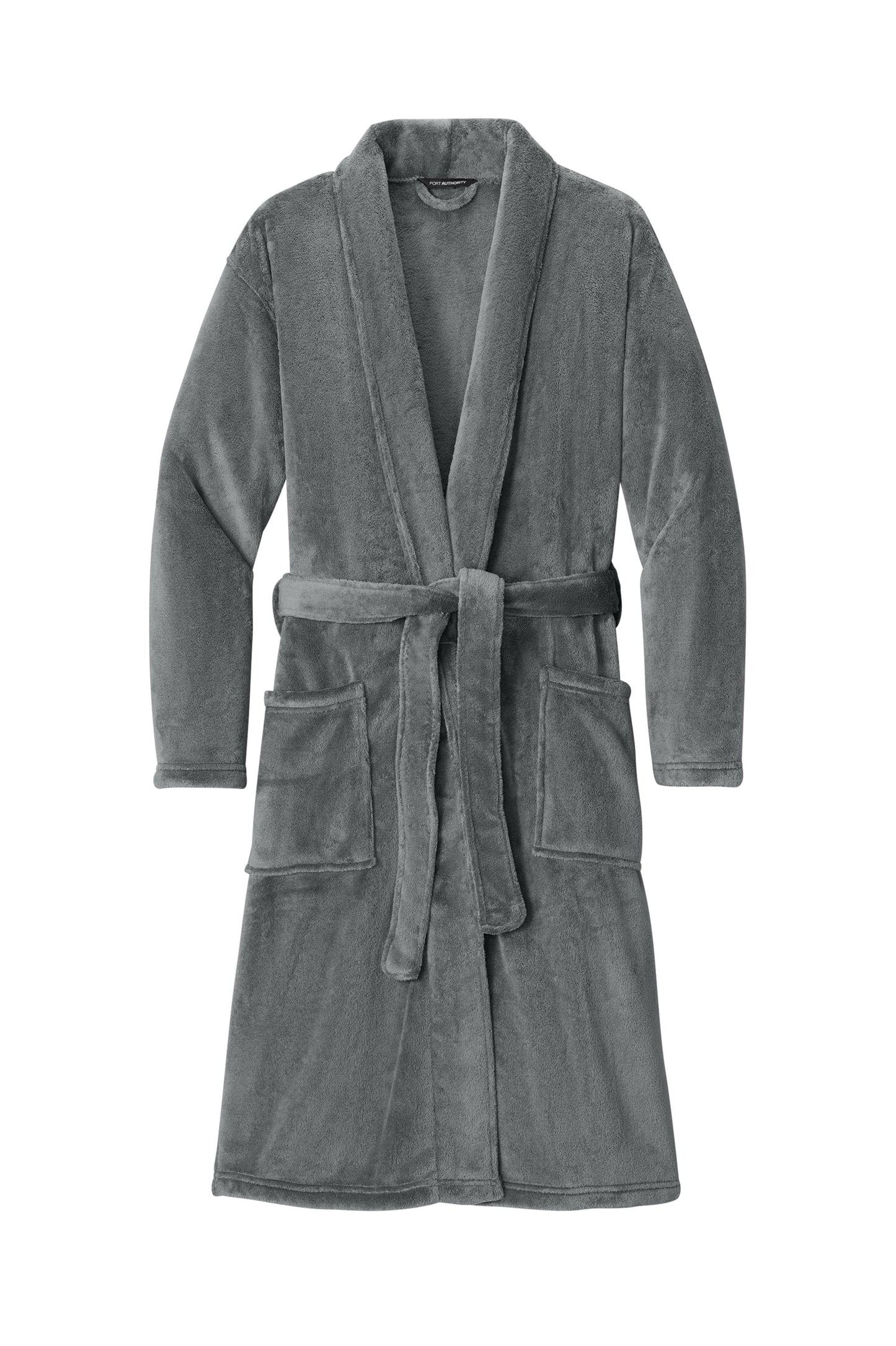 Threadfellows Curated Collection Health & Wellness S/M / Deep Smoke Port Authority - Plush Microfleece Shawl Collar Robe