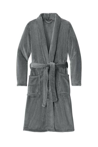Threadfellows Curated Collection Health & Wellness S/M / Deep Smoke Port Authority - Plush Microfleece Shawl Collar Robe