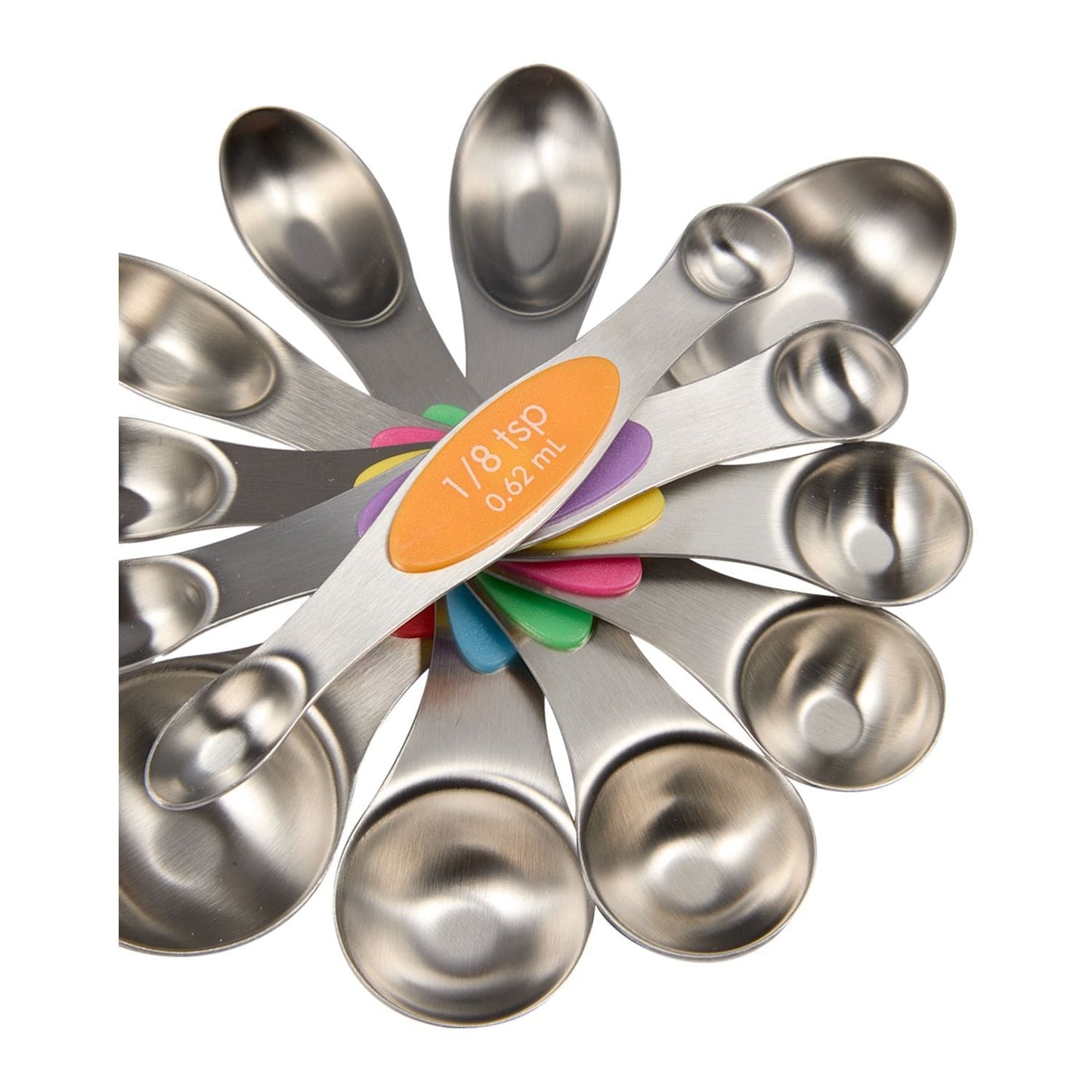 Threadfellows Curated Collection Home & Office One Size / Steel Kitchi Magnetic Measuring 8-Piece Spoon Set