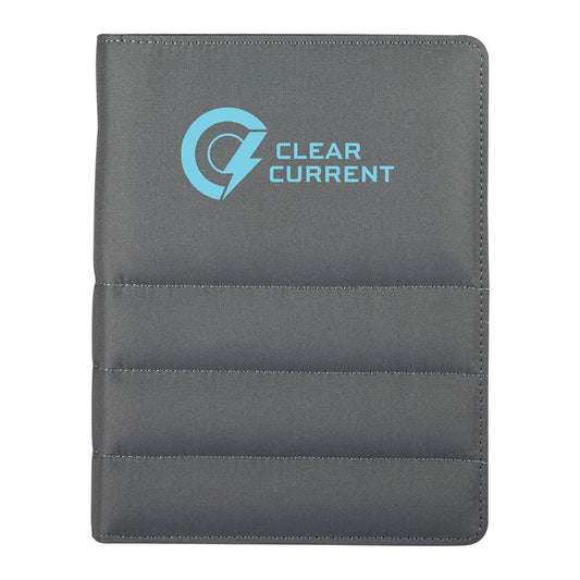Threadfellows Curated Collection Journals & Notebooks Puffer Zippered Padfolio with FSC® Recycled Paper