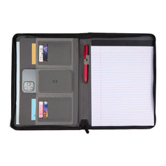 Threadfellows Curated Collection Journals & Notebooks Puffer Zippered Padfolio with FSC® Recycled Paper