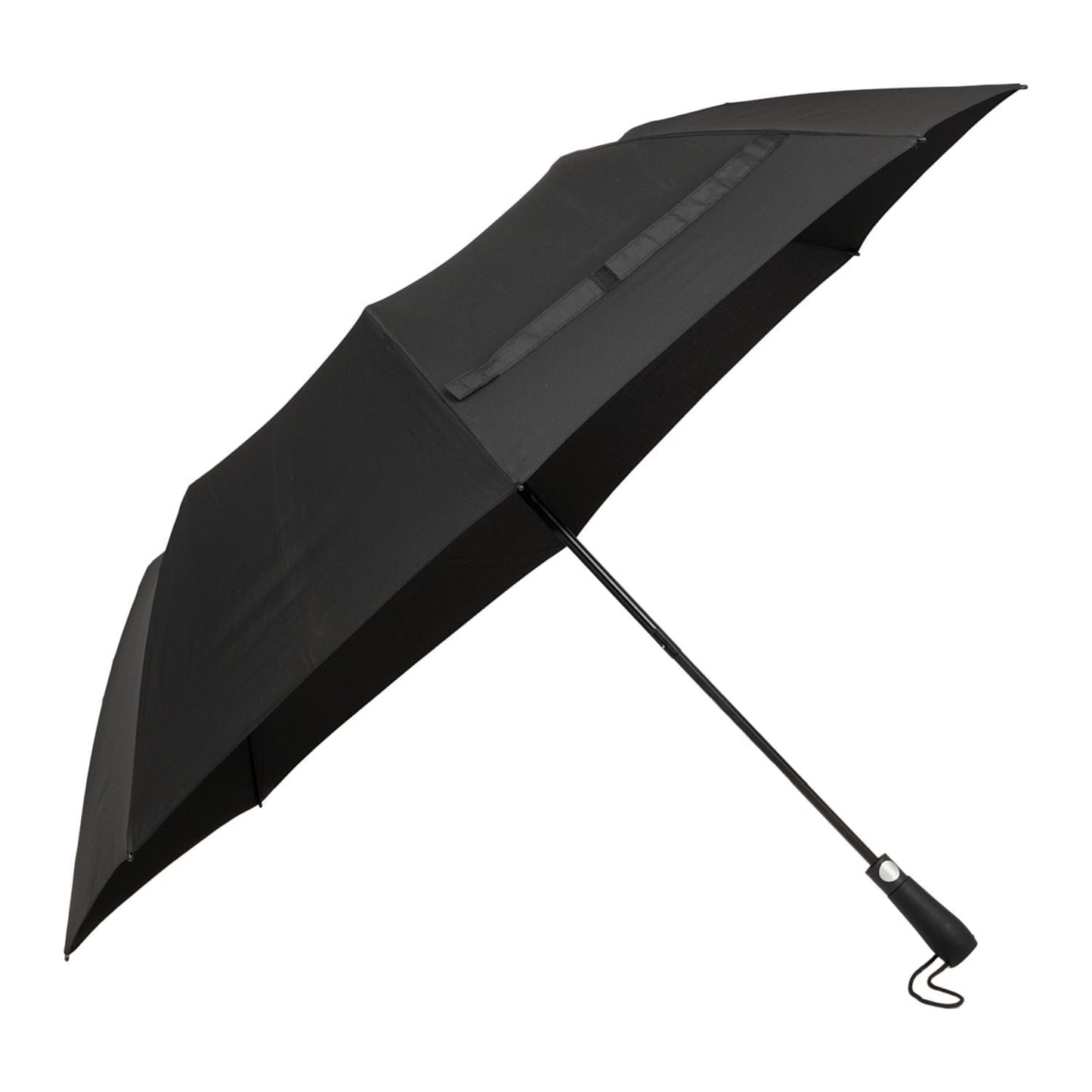 Threadfellows Curated Collection Outdoor & Leisure One Size / Black Recycled Auto-Open Folding Golf Umbrella 58"