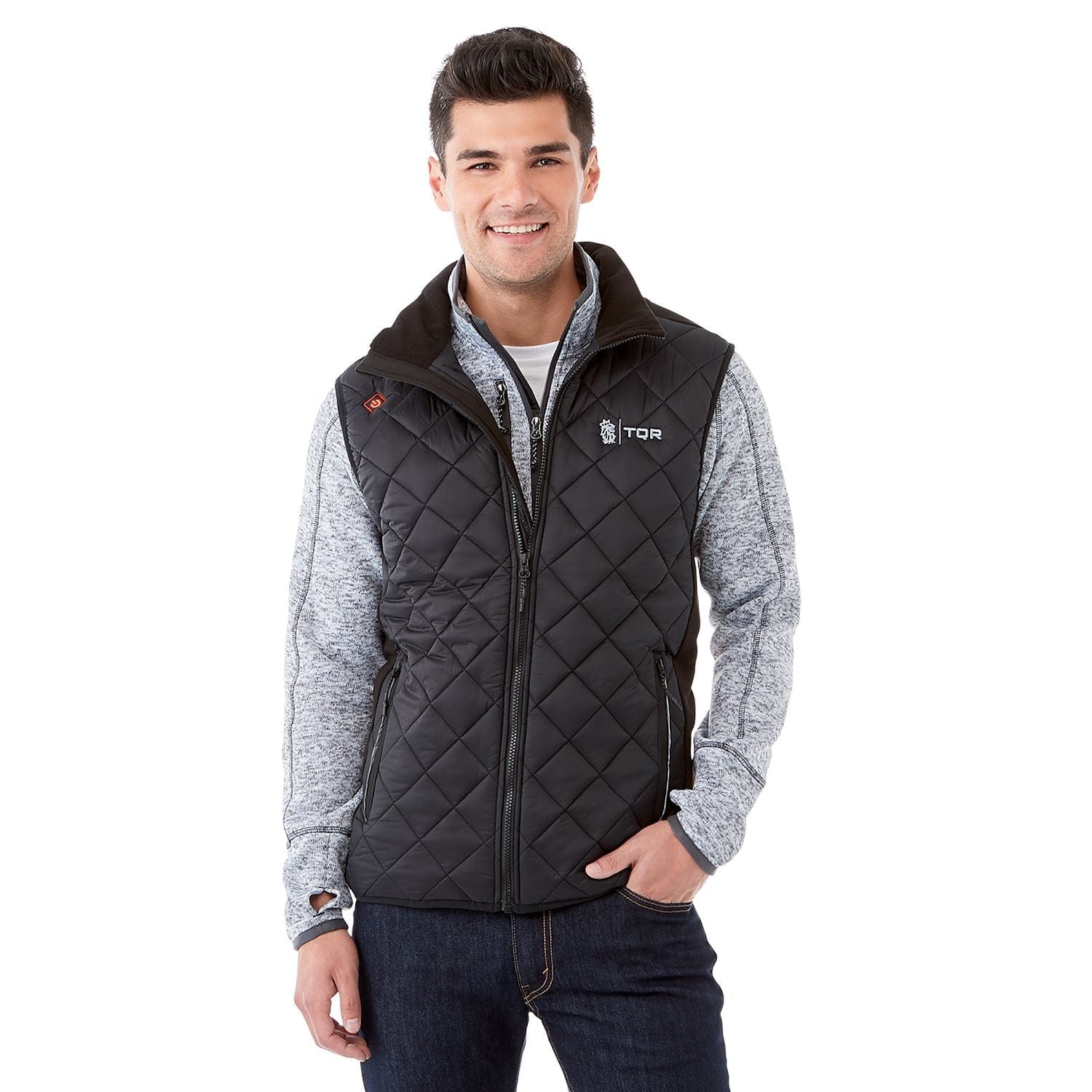 Threadfellows Curated Collection Outerwear S / Black/Black Men's Shefford Heated Vest