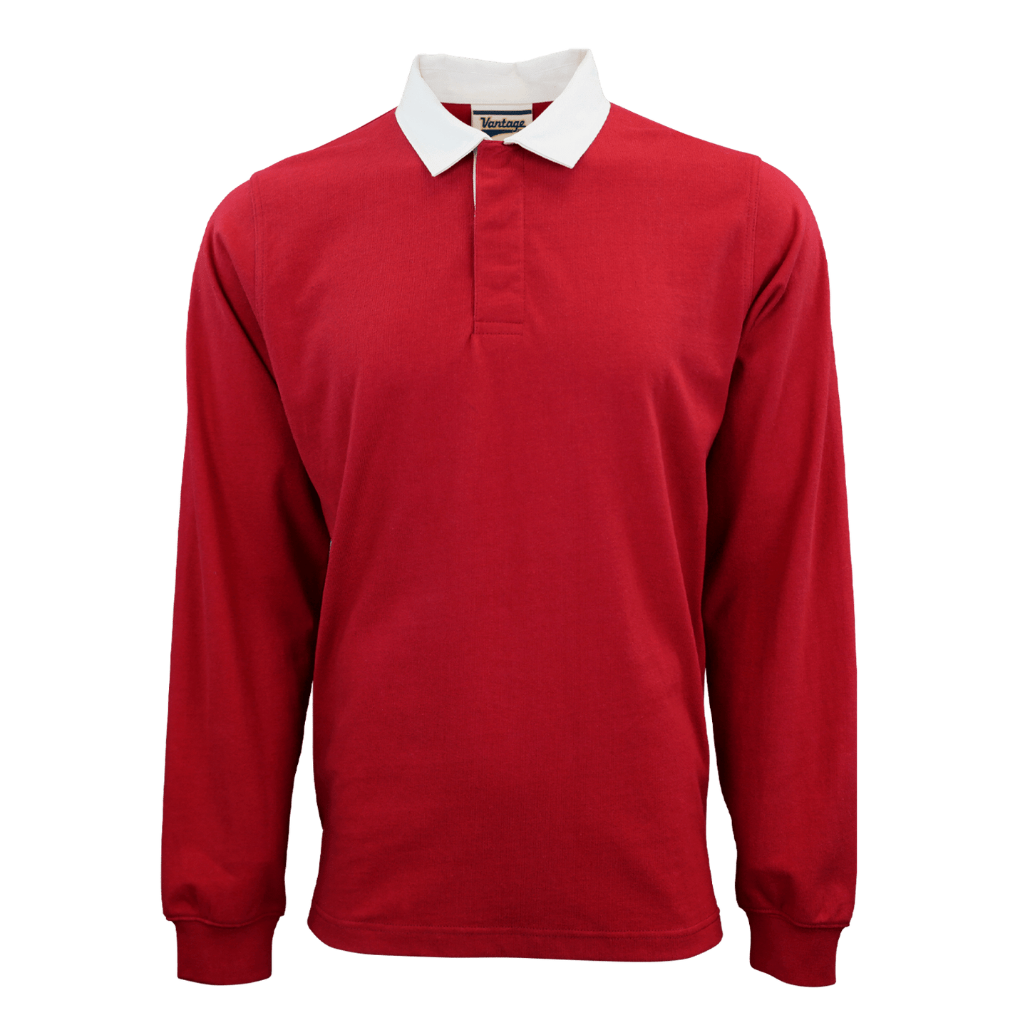 Threadfellows Curated Collection Polos S / Sport Red Rugby Polo