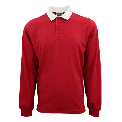 Threadfellows Curated Collection Polos S / Sport Red Rugby Polo