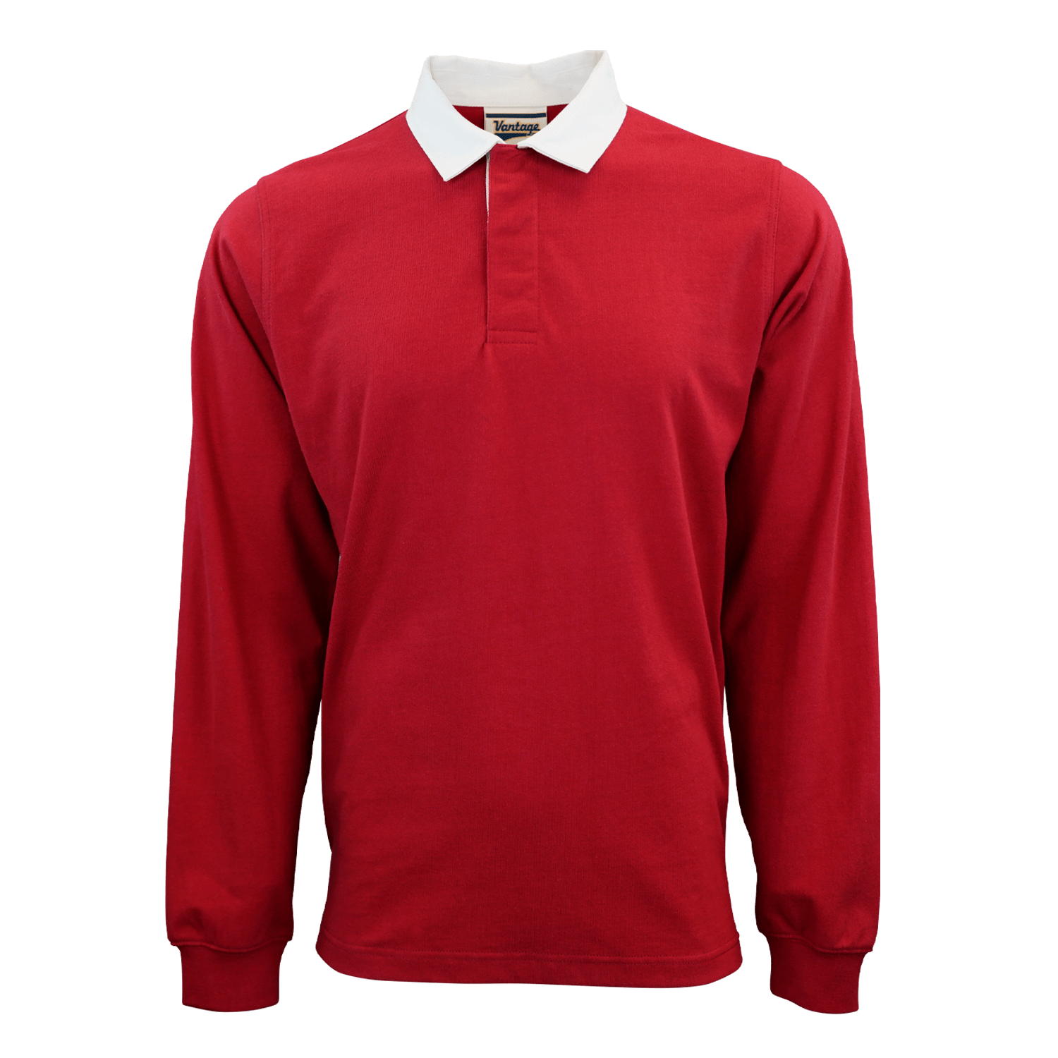 Threadfellows Curated Collection Polos S / Sport Red Rugby Polo