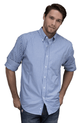 Threadfellows Curated Collection Woven Shirts Men's Easy Care Gingham Check Shirt